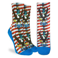 Women's Majestic America Bald Eagle Socks