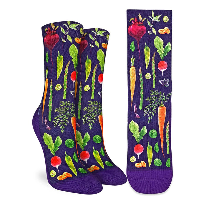 Women's Veggies, Purple Socks