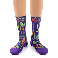 Women's Veggies, Purple Socks