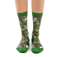 Women's Floral Goats Socks