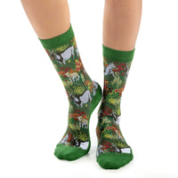 Women's Floral Goats Socks