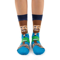 Women's Bob Ross, Happy Little Tree Socks