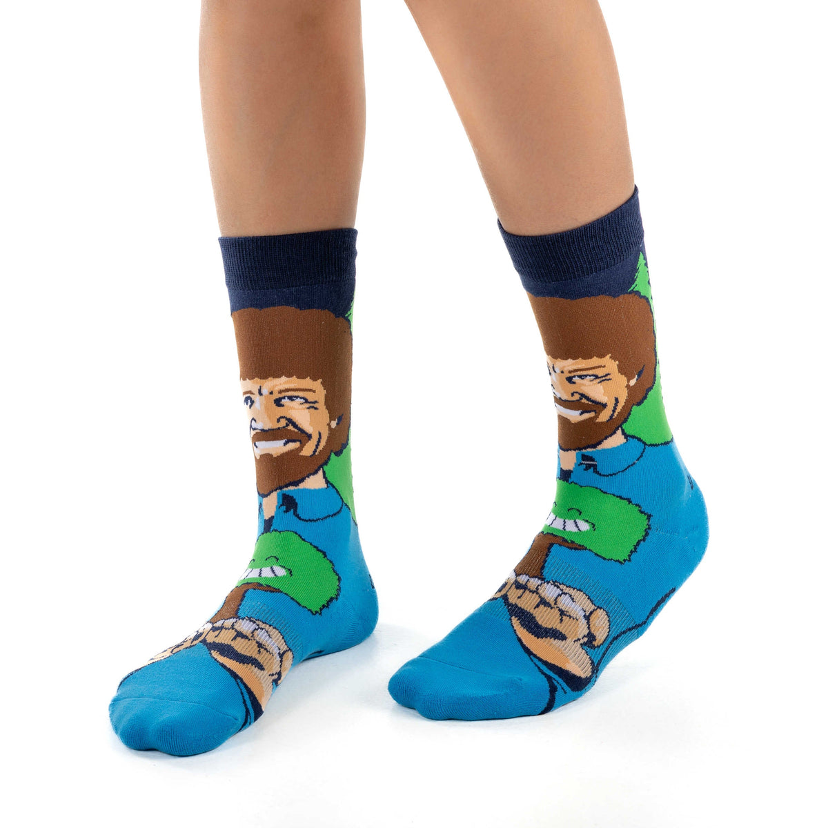 Women's Bob Ross, Happy Little Tree Socks