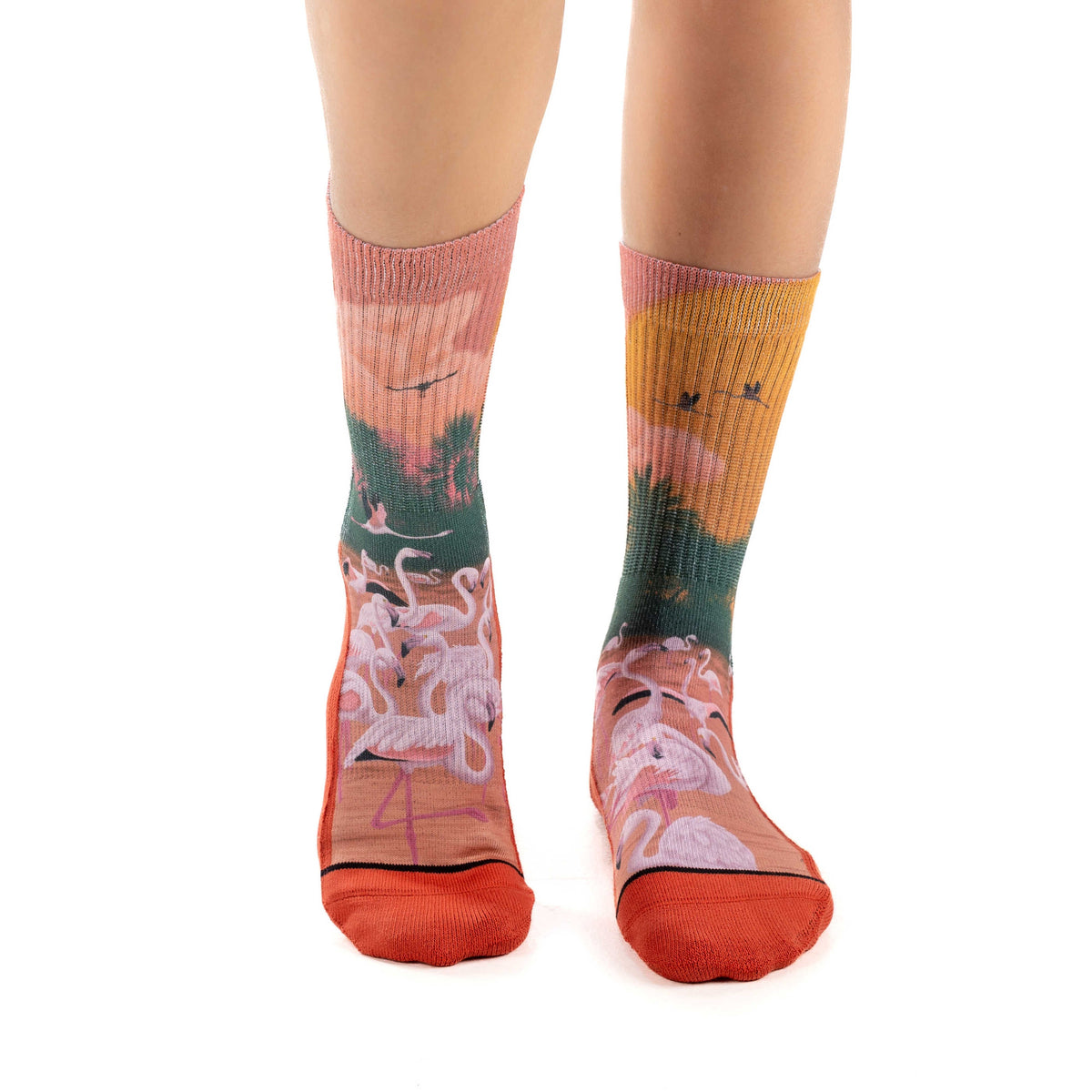 Women's Flamingos in the Sunset Socks