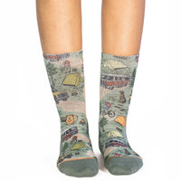 Women's Vintage Camping Trip Socks