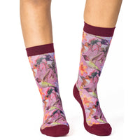 Women's Hummingbirds and Flowers Socks