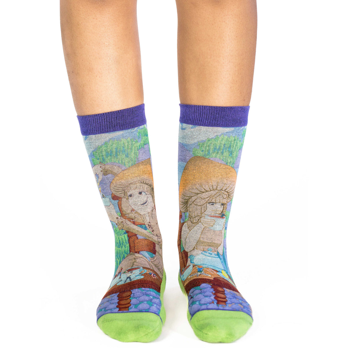 Women's Mushrooms Steeping Humans Socks