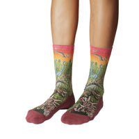 Women's Dinosaurs Roaming the Forest Socks