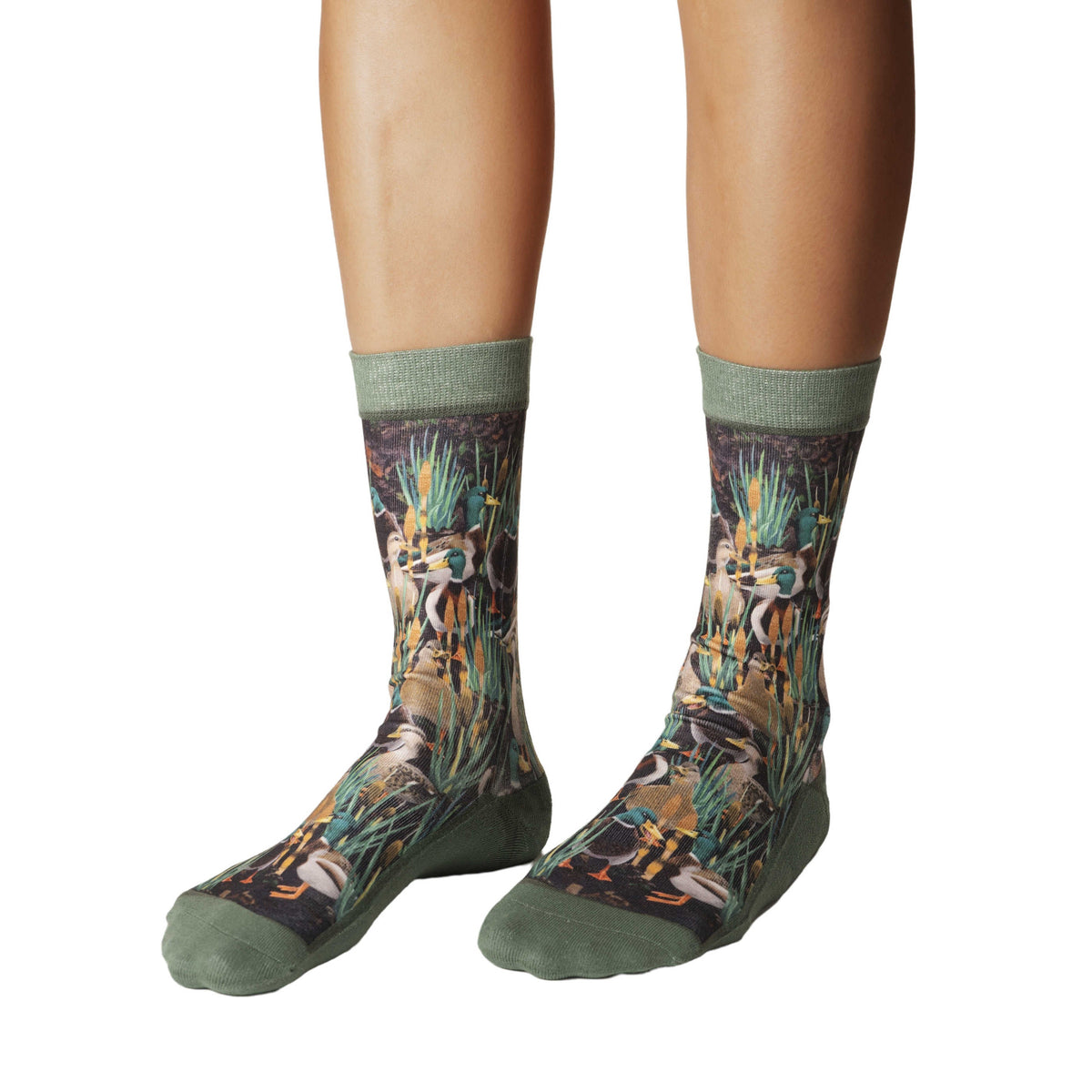 Women's Mallard Ducks in the Marsh Socks