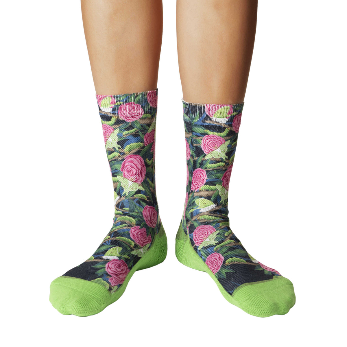 Women's Floral Caterpillars & Moths Socks