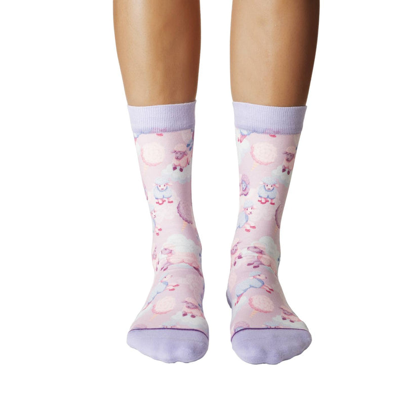 Women's Cotton Candy Sheep Socks