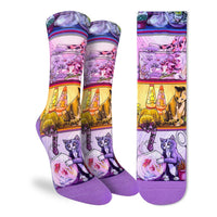 Women's Cats Getting into Fishbowls Socks
