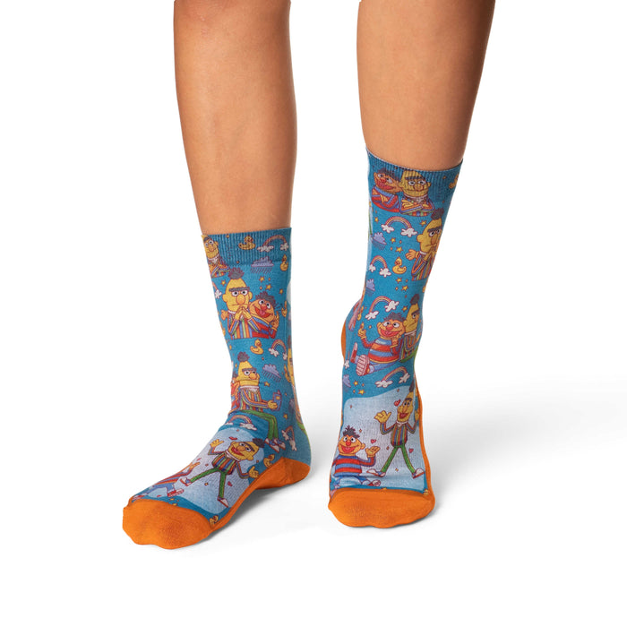 Women's Sesame Street, Bert & Ernie and Rainbows Socks