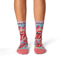 Women's The Rolling Stones, Red Hot Lips Tie-Dye Socks