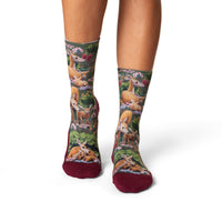 Women's Female Deer and Fawn Socks