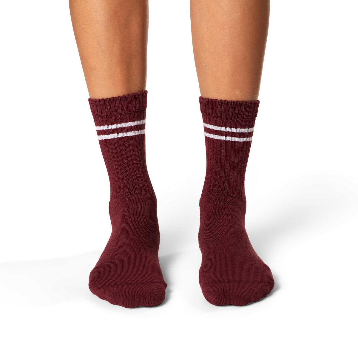 Women's Athletic Socks, Burgundy