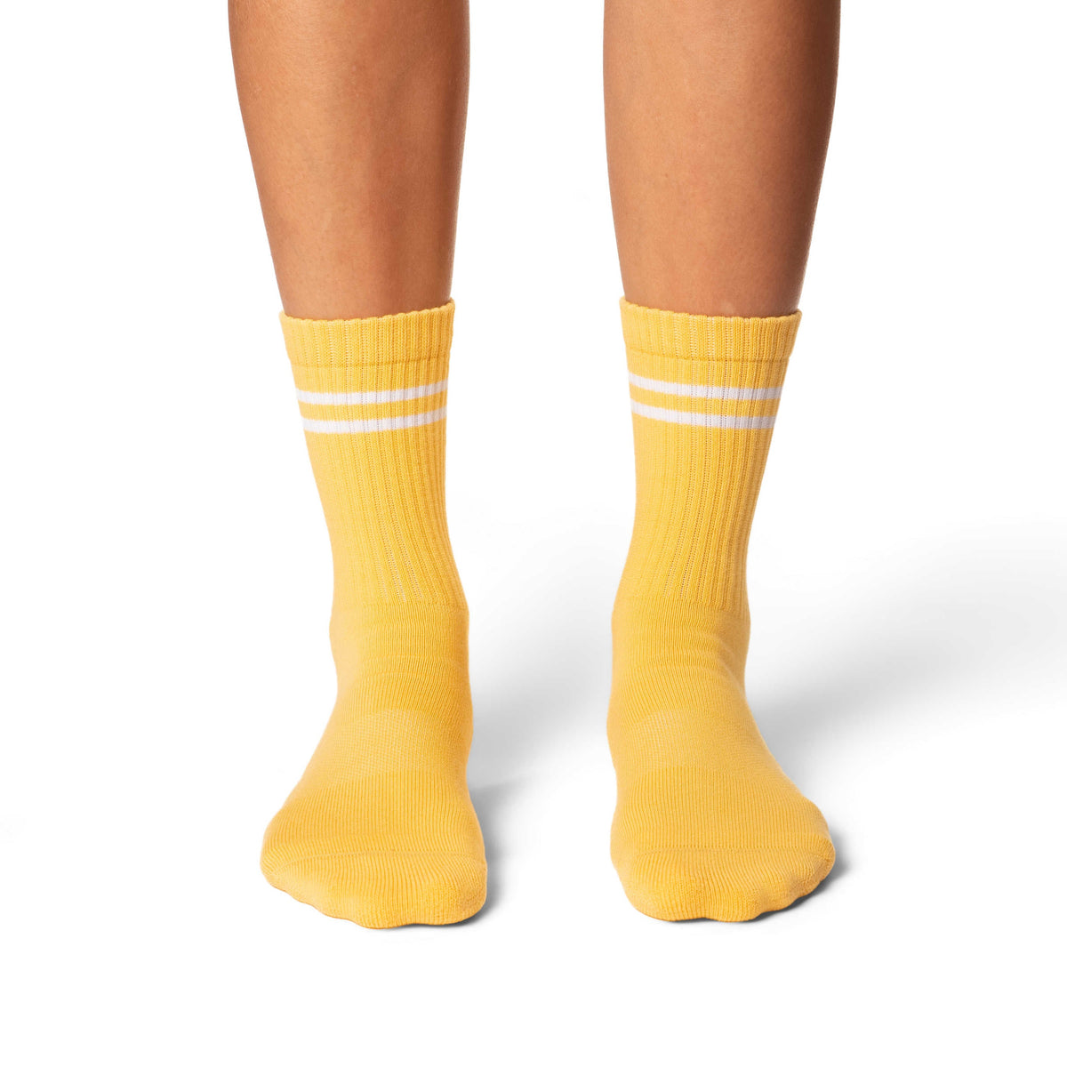 Women's Athletic Socks, Lemon Yellow