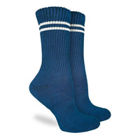 Women's Athletic Socks, Denim Blue
