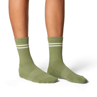 Women's Athletic Socks, Leaf Green