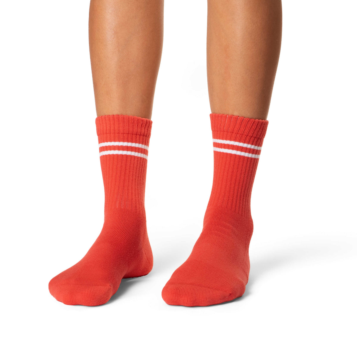 Women's Athletic Socks, Tomato Red