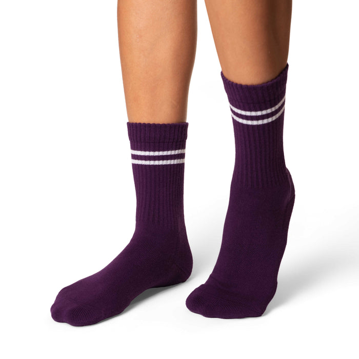 Women's Athletic Socks, Grape Purple