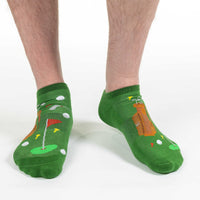 Men's Golf Green Ankle Socks