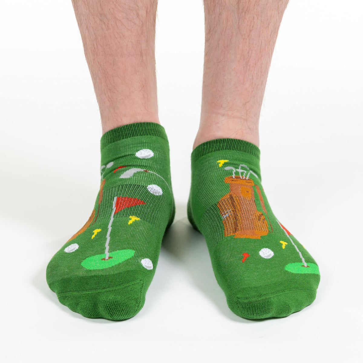 Men's Golf Green Ankle Socks