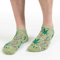 Men's Stoned Marijuana Ankle Socks