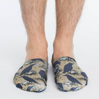 Men's Coffee Crow No Show Socks