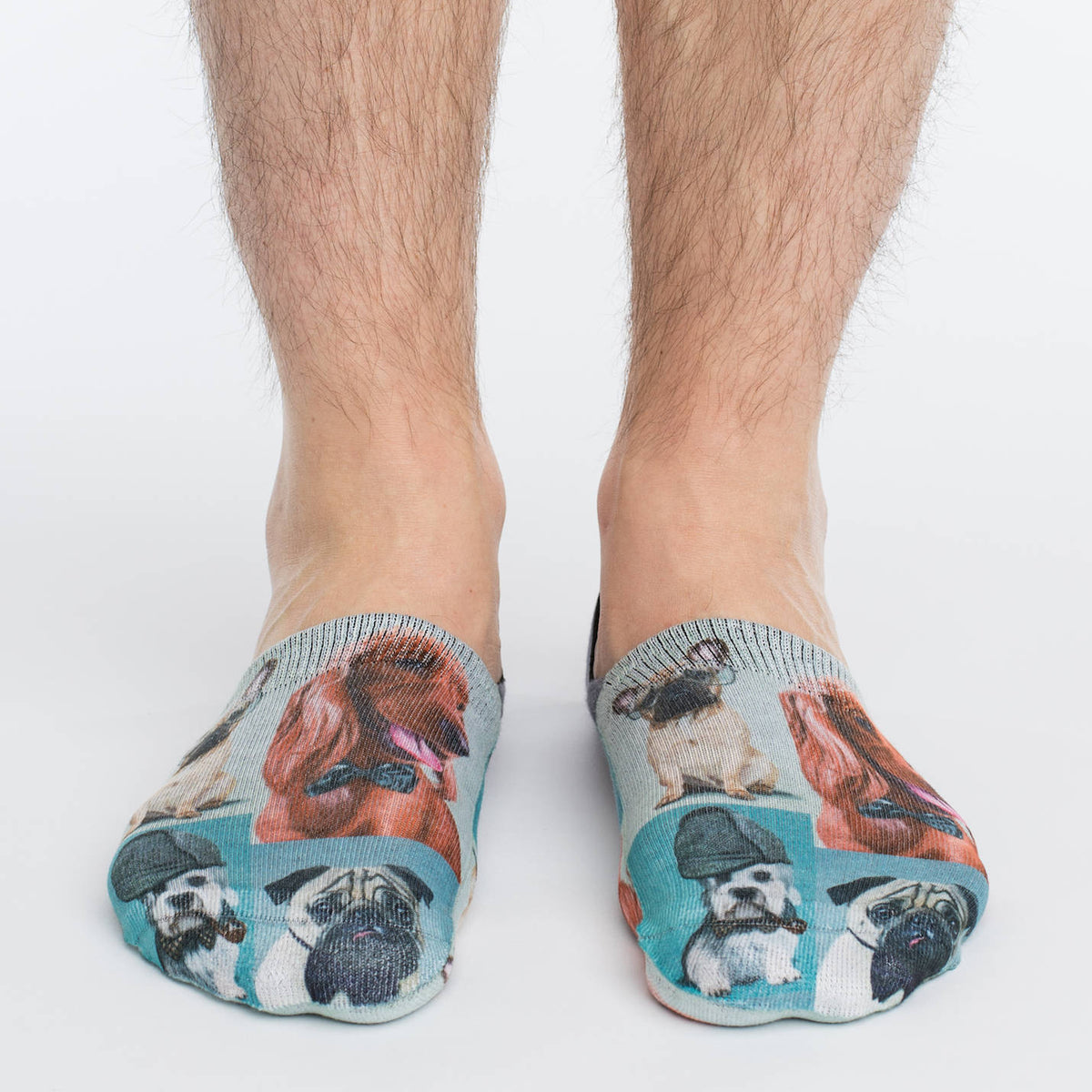 Men's Dashing Dogs No Show Socks