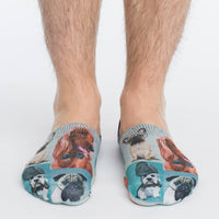 Men's Dashing Dogs No Show Socks