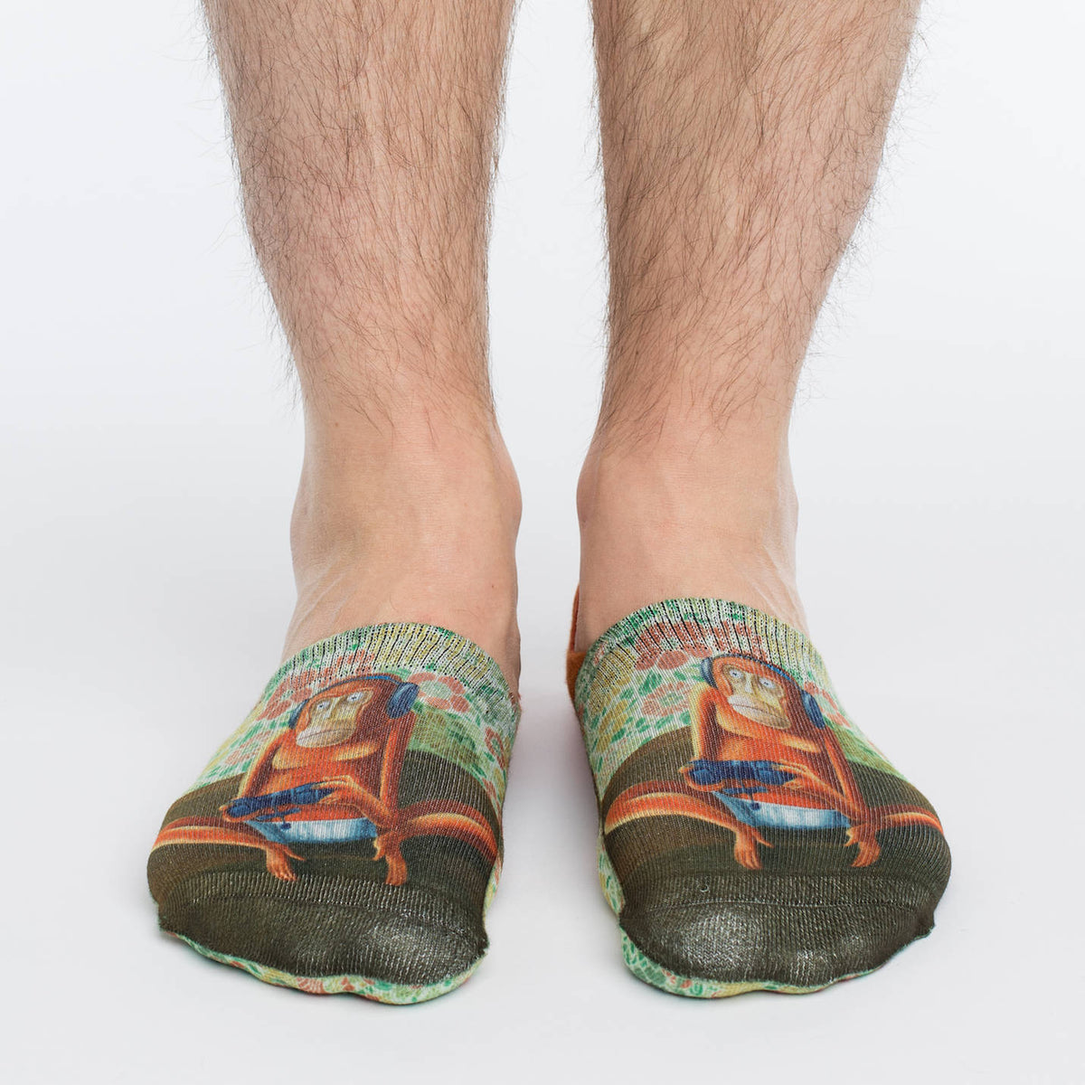 Men's Gaming Monkey No Show Socks