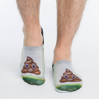 Men's Piles Of Poop No Show Socks