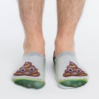 Men's Piles Of Poop No Show Socks