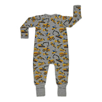 Construction Vehicles Baby Pajamas