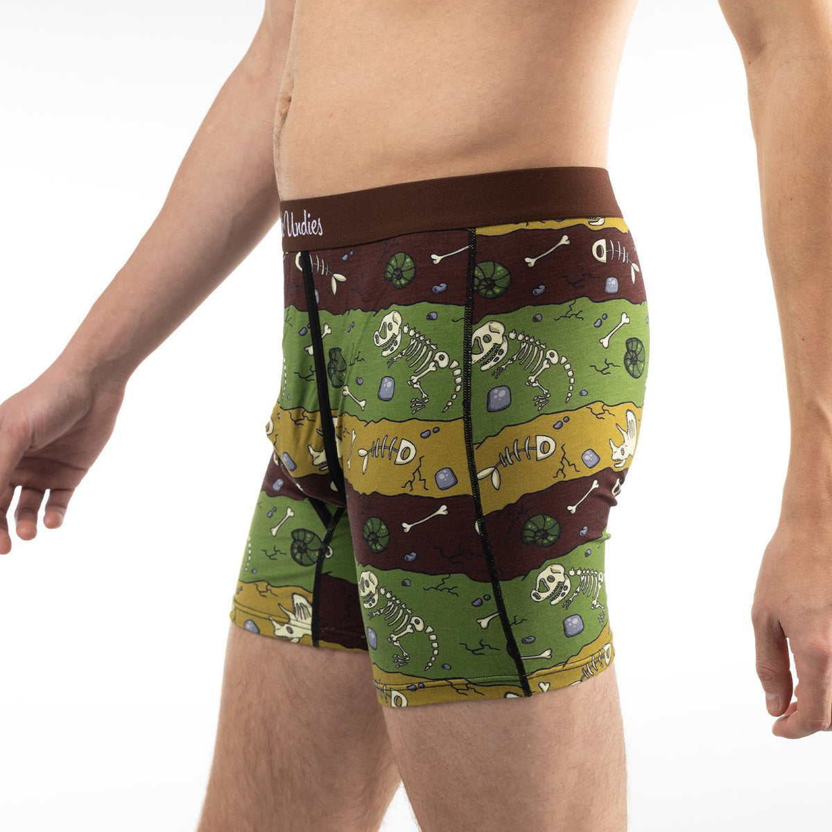 Men's Dinosaur Fossil Layers Underwear