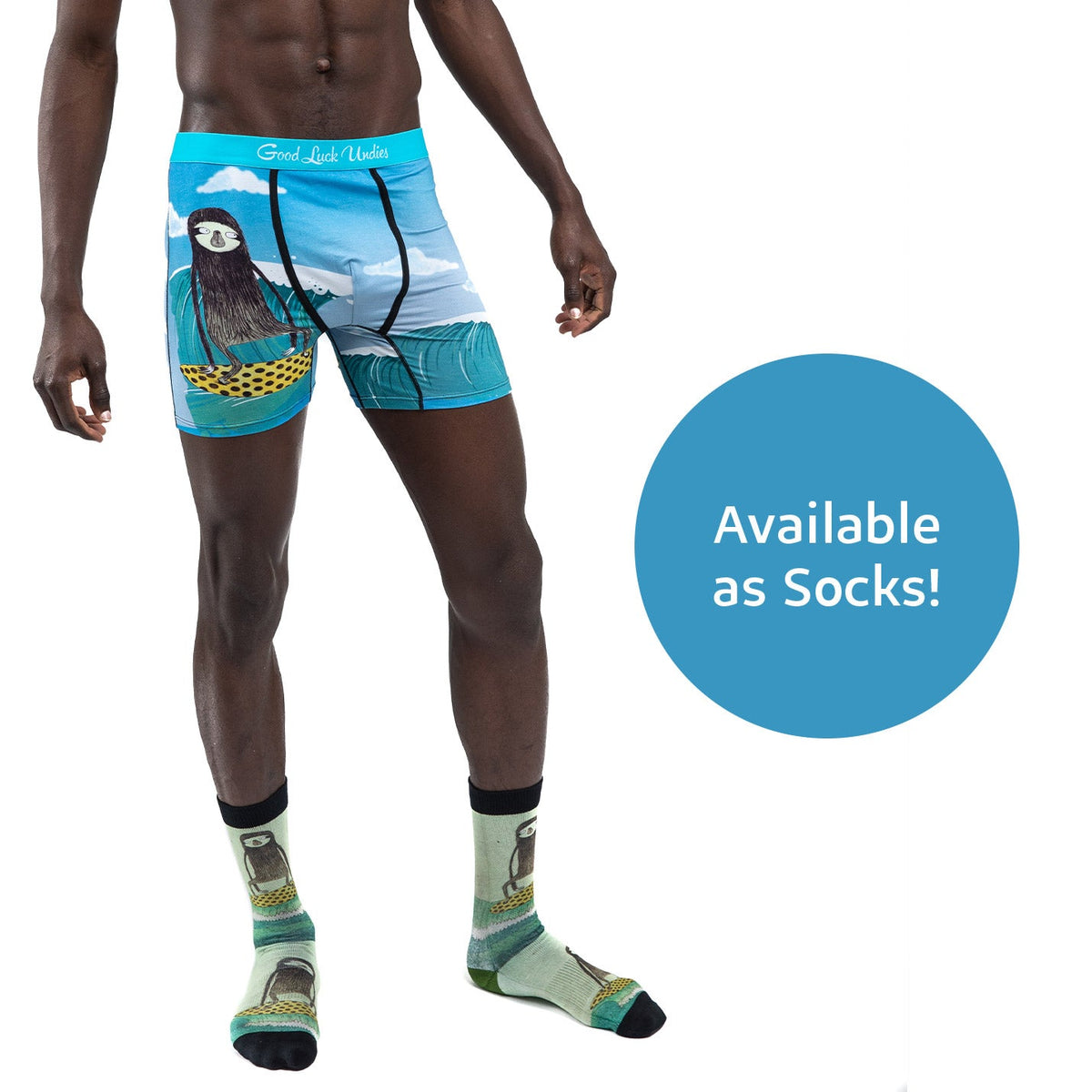 Men's Surfing Sloth Underwear