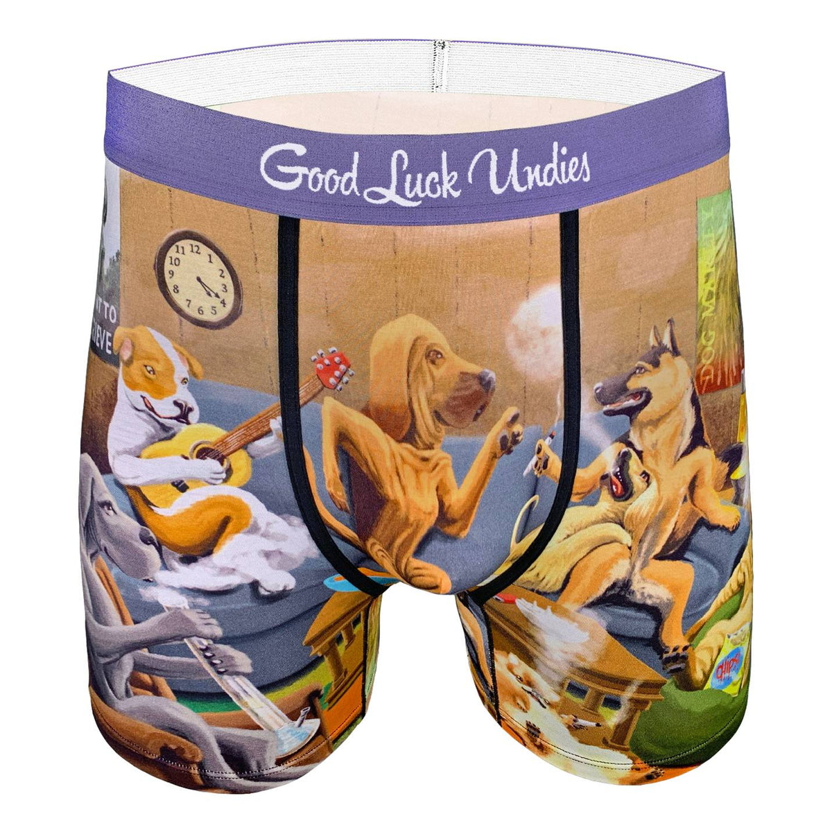 Men's Dogs Smoking Weed Underwear