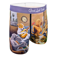 Men's Dogs Smoking Weed Underwear