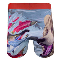 Men's Bear Catching Salmon  Underwear