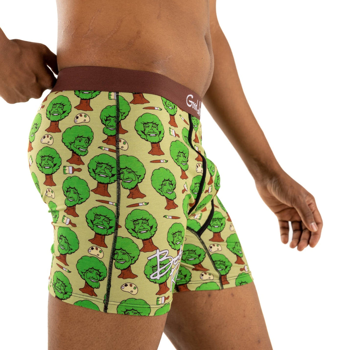 Men's Bob Ross, Happy Trees Underwear