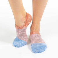 Women's Stripes - Orange, Pink, Blue No Show Socks