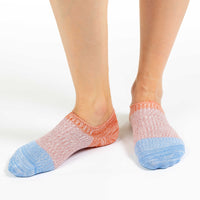 Women's Stripes - Orange, Pink, Blue No Show Socks