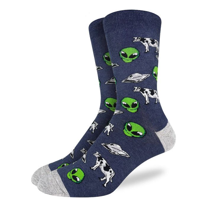 Men's Aliens and Cows Socks