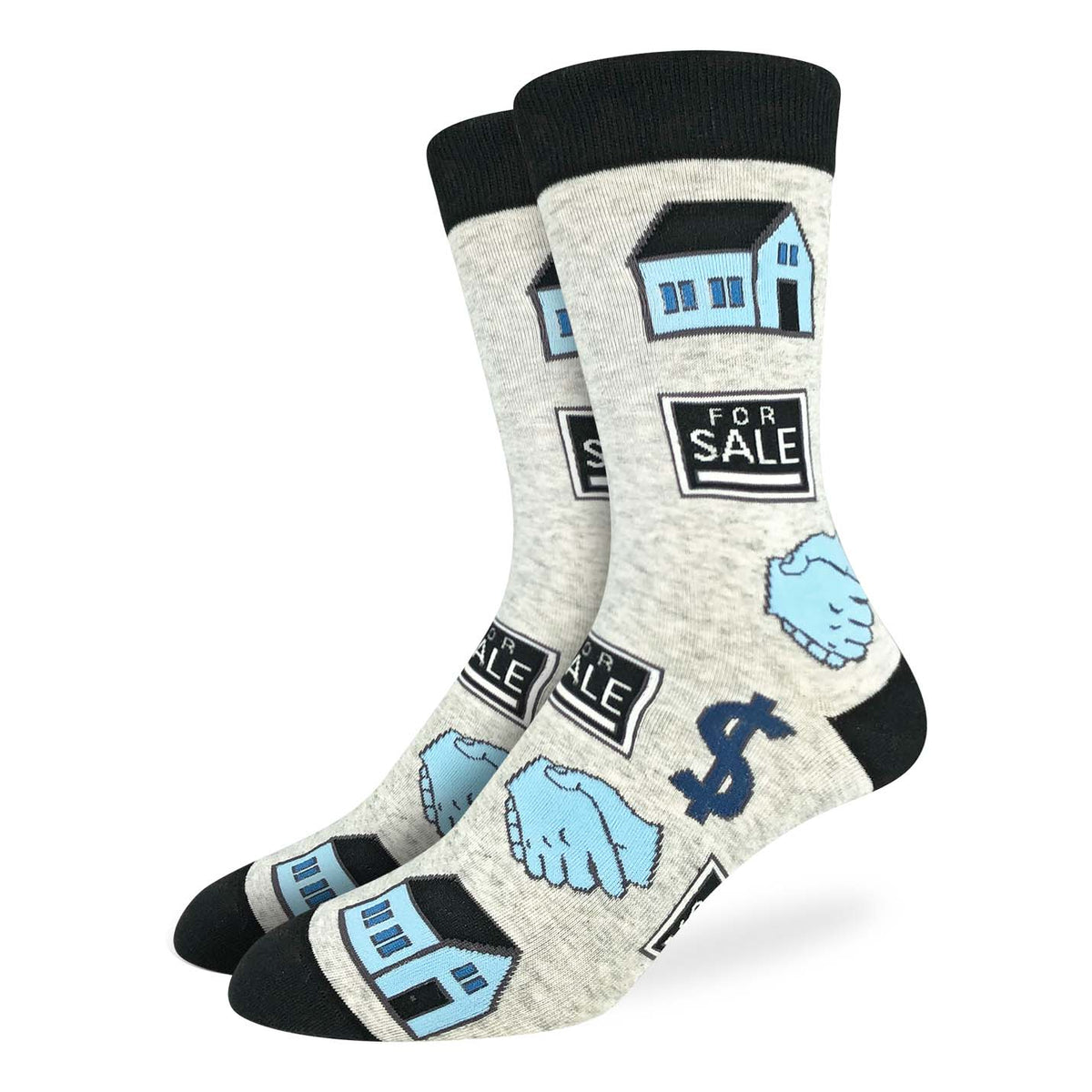 Men's Real Estate, Gray Socks