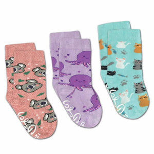 Cats, Koala and Octopus Kids Socks