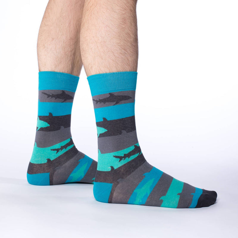 Men's Aqua Shark Week Socks
