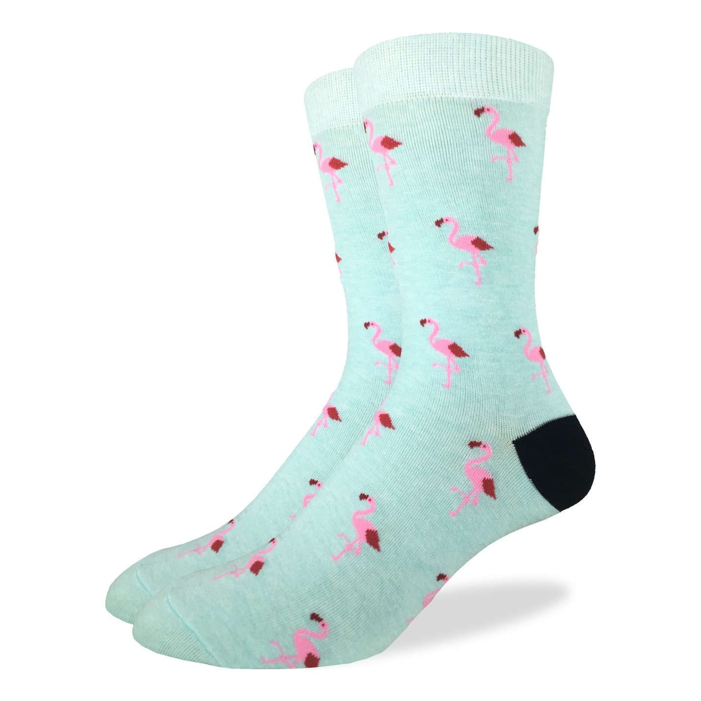 Men\'s Mint Flamingo Party Socks – Good Luck Sock