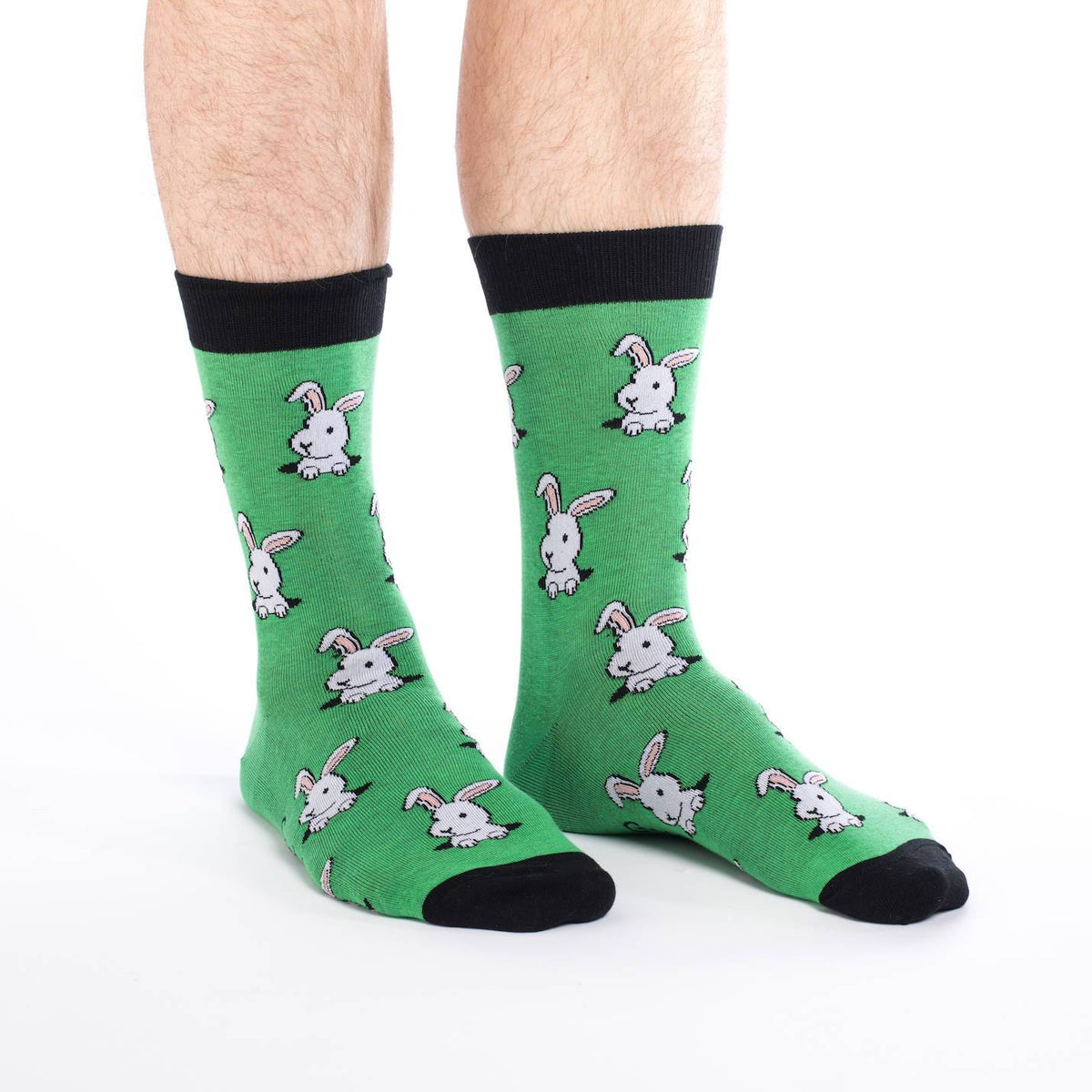 White Rabbit Socks Men's Bunny Rabbit Socks – Good Luck Sock