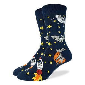 Men's King Size Space Cats Socks
